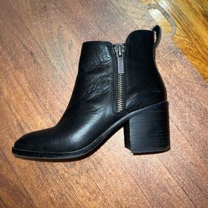 Lucky Brand Black Ankle Heel Booties